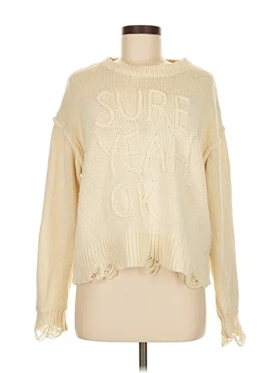 Pre-owned Wildfox Pullover Sweater In White