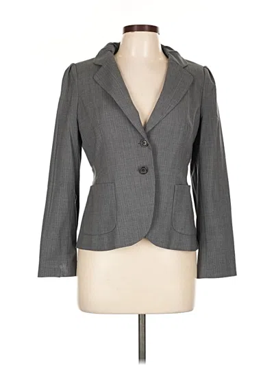 Pre-owned Banana Republic Wool Blazer Jacket In Gray