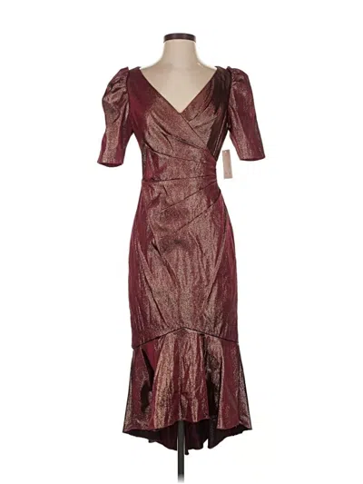 Theia Cocktail Dress In Brown