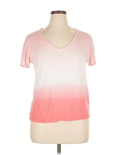 Pre-owned Splendid Short Sleeve T-shirt In Pink