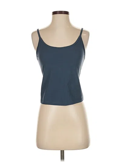 Pre-owned Everlane Tank Top Blue Strapless Neckline Tops
