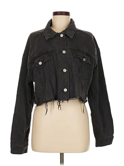 Pre-owned Pacsun Denim Jacket In Black