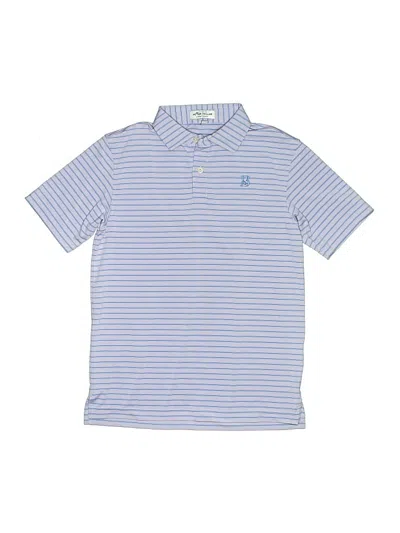 Pre-owned Peter Millar Kids' Short Sleeve Polo Shirt In Blue