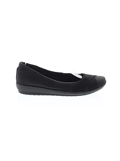 Pre-owned Easy Spirit Flats In Black