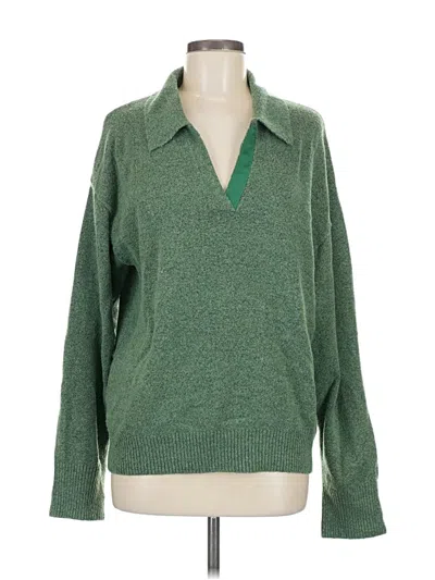 Pre-owned Michael Stars Pullover Sweater In Green
