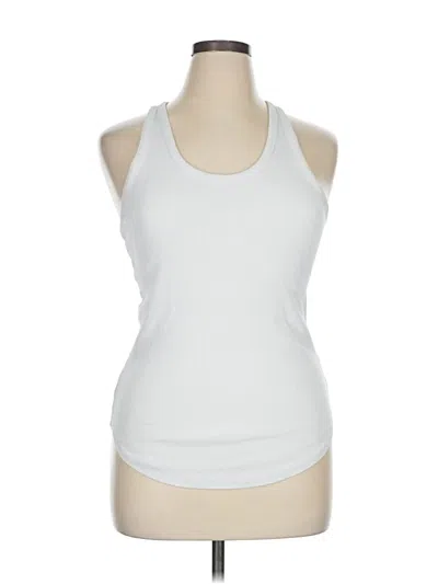Pre-owned Ann Taylor Loft Tank Top White Halter Neckline Tops