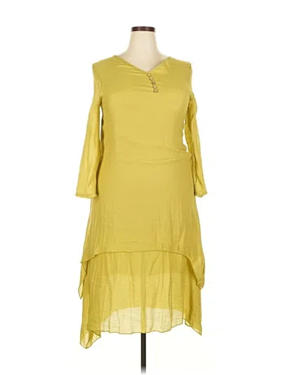 Pre-owned Assorted Brands Casual Dress In Yellow