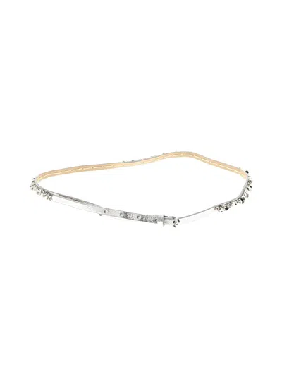 Pre-owned Ann Taylor Loft Belt In Silver