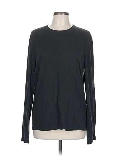 Pre-owned James Perse Long Sleeve T-shirt In Black