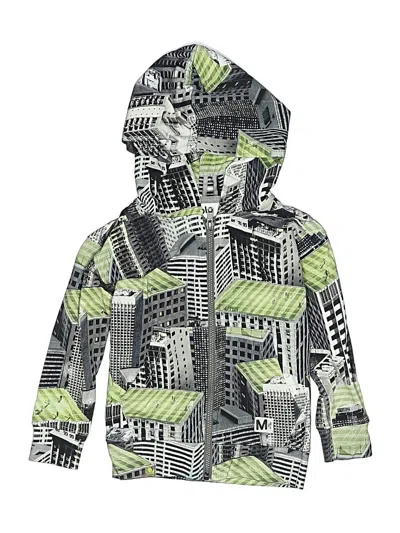 Pre-owned Molo Kids' Zip Up Hoodie In Green