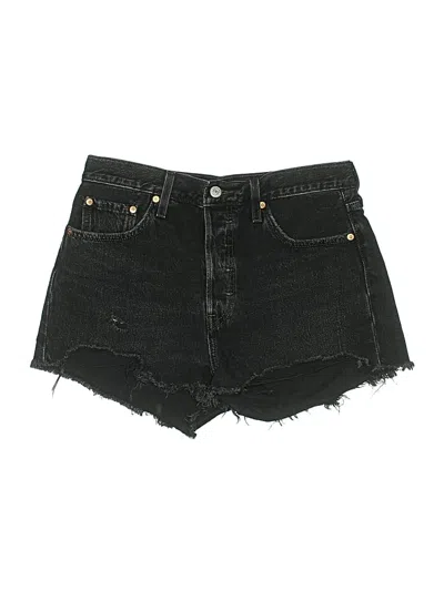 Pre-owned Levi's Denim Shorts In Black