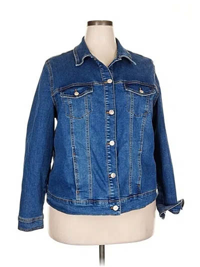 Pre-owned Gloria Vanderbilt Denim Jacket In Blue