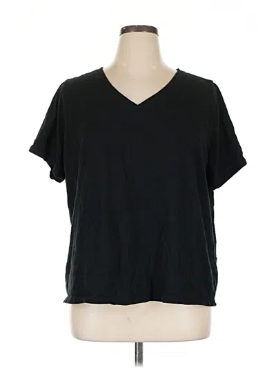 Pre-owned Ava & Viv Short Sleeve T-shirt In Black
