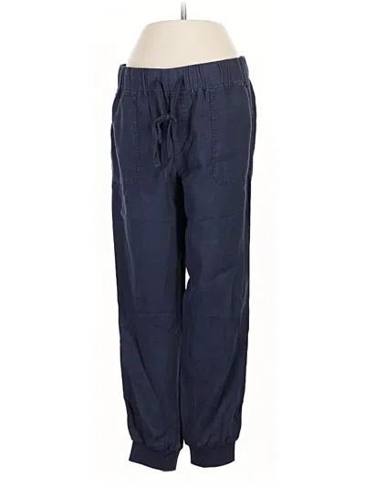 Pre-owned Caslon Linen Pants In Blue