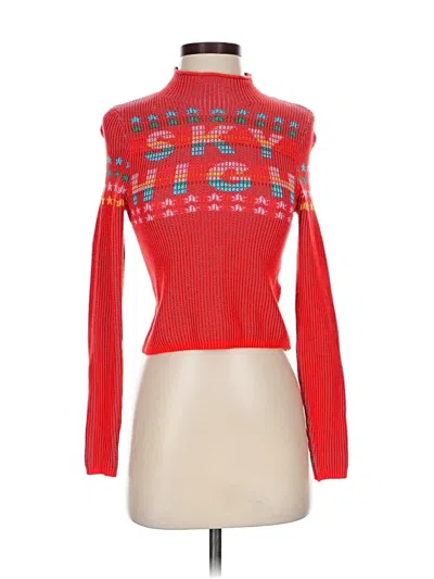 Pre-owned Bdg Turtleneck Sweater In Red