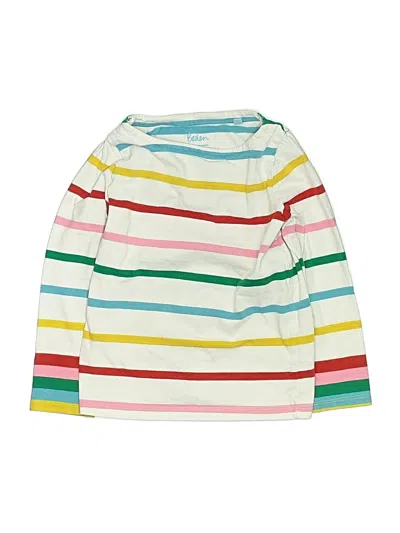 Pre-owned Boden Kids' Long Sleeve T-shirt In White