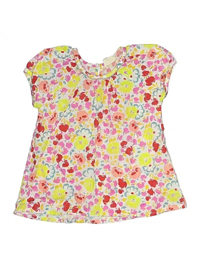 Pre-owned Mini Boden Kids' Short Sleeve Blouse In Pink