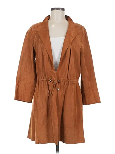 Pre-owned Lafayette 148 Trenchcoat In Brown