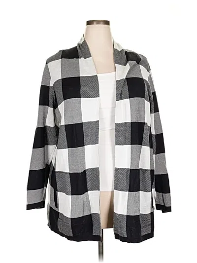 Pre-owned Lands' End Cardigan Sweater In Gray