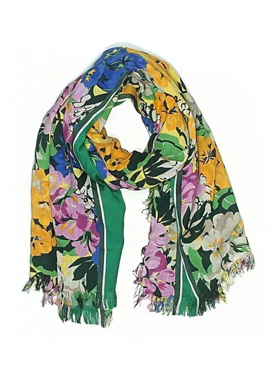 Pre-owned Ann Taylor Scarf In Green