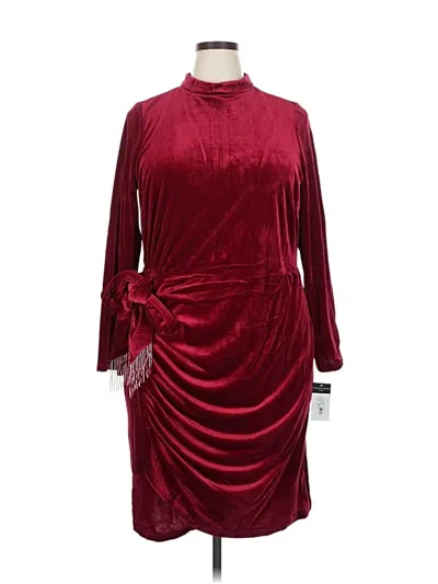 Pre-owned Tahari By Asl Cocktail Dress In Burgundy