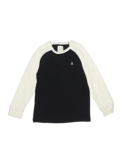 Pre-owned Volcom Kids' Long Sleeve T-shirt In White