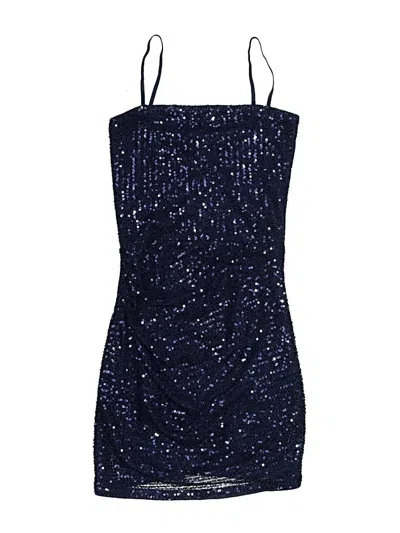 Pre-owned Katie J Nyc Cocktail Dress In Blue