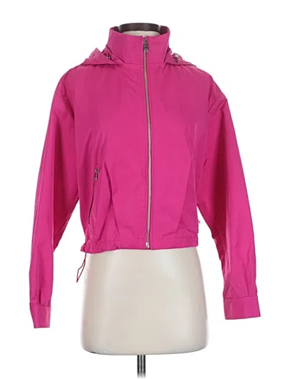 Pre-owned Coach Windbreaker Jacket In Pink