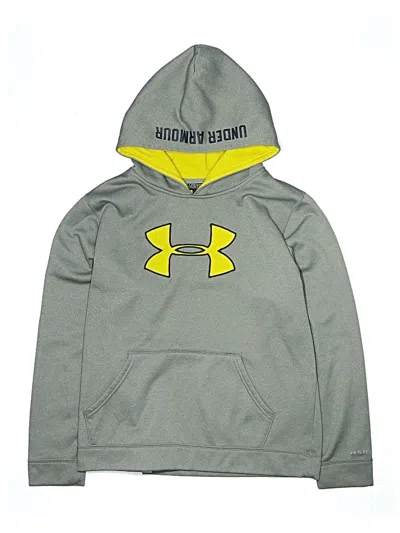 Pre-owned Under Armour Kids' Pullover Hoodie In Gray
