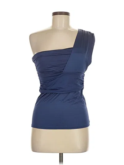 Pre-owned Marciano Sleeveless Top Blue One Shoulder Neckline Tops