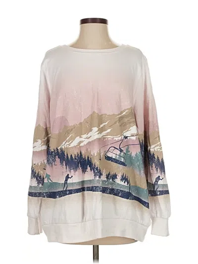 Pre-owned Torrid Long Sleeve T-shirt In White