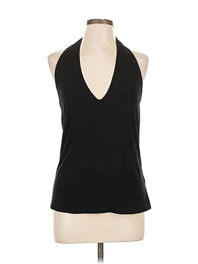 Pre-owned Bb Dakota Tank Top Black Halter Neckline Tops