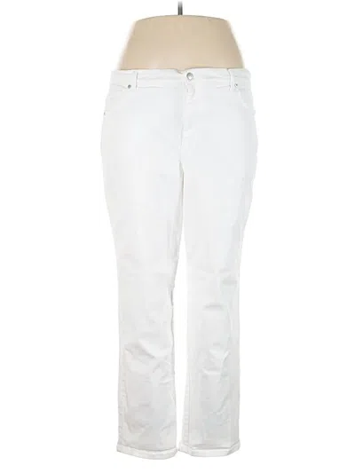 Pre-owned Gloria Vanderbilt Jeans In White