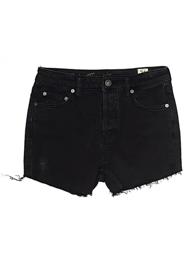 Pre-owned Free People Denim Shorts In Black