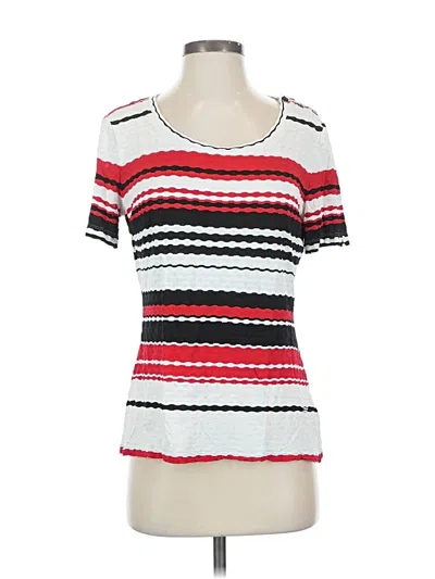 Pre-owned St John Short Sleeve T-shirt In Red