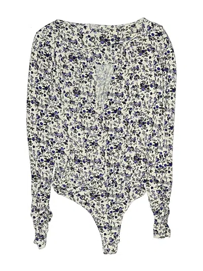 Pre-owned Intimately By Free People Bodysuit In Blue