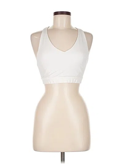 Pre-owned Lululemon Athletica Sports Bra In White