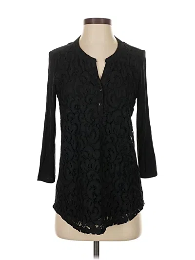 Pre-owned Market & Spruce 3/4 Sleeve T-shirt In Black