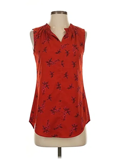 Pre-owned Cabi Sleeveless Blouse In Red