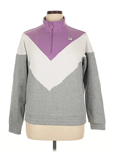 Pre-owned Fila Sweatshirt In Gray