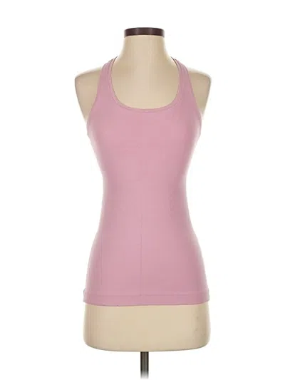 Pre-owned Lululemon Athletica Tank Top Pink Halter Neckline Tops