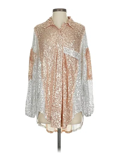 Pol Long Sleeve Blouse In Multi