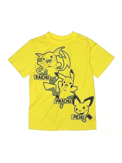 Pre-owned Pokémon Kids' Short Sleeve T-shirt In Yellow