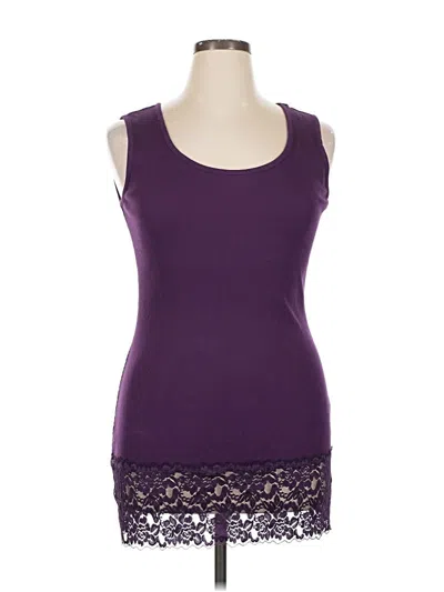 Pre-owned Torrid Tank Top Purple Sweetheart Neckline Tops