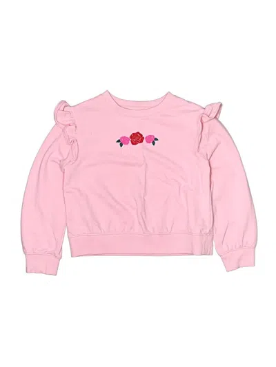 Pre-owned Cat & Jack Kids' Sweatshirt In Pink