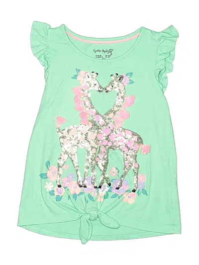 Pre-owned Cynthia Rowley Kids' Sleeveless Top Green Keyhole Neckline Tops