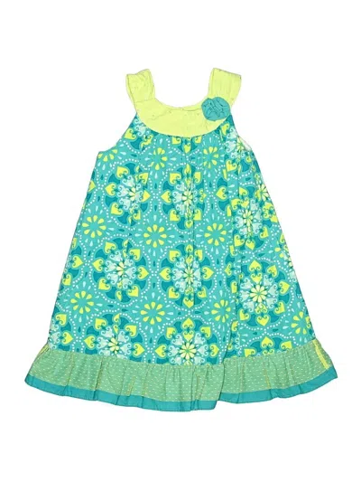 Pre-owned Penelope Mack Kids' Dress In Green