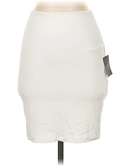 Lulus Casual Skirt In White