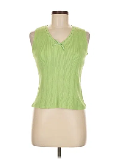 Pre-owned Kate Hill Sweater Vest In Green