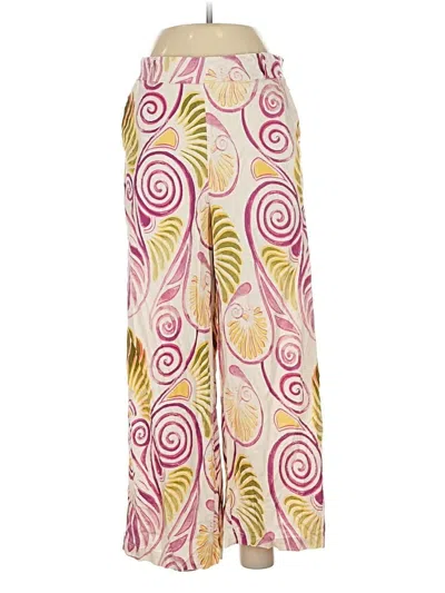 Pre-owned Christian Siriano Linen Pants In Pink